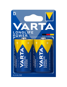 VARTA-Pila alcalina LongLife Power LR20 D (Blíster 2 pilas) (Descatalogado 4920121422)