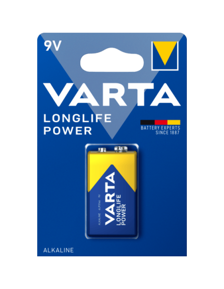 VARTA-Pila alcalina Longlife Power 6LR61/6LP3146 9V (blíster 1 pila)