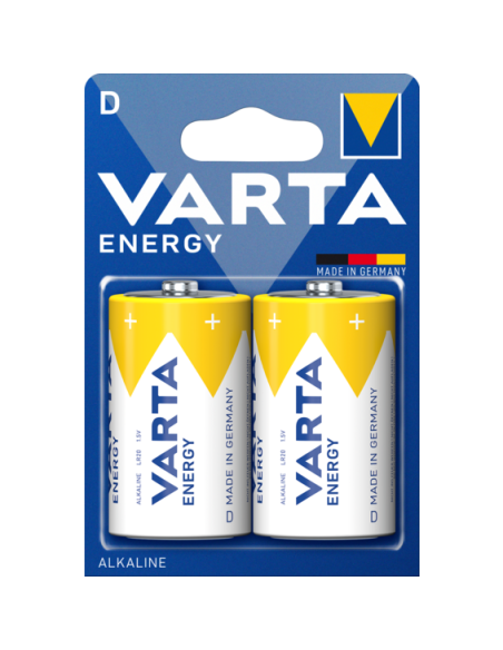 VARTA-Pila alcalina Energy LR20 D (blíster 2 pilas) (Descatalogado 04120229422)