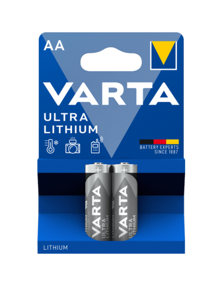 VARTA-Pila Ultra Lithium AA 1,5V (blíster de 2 pilas)