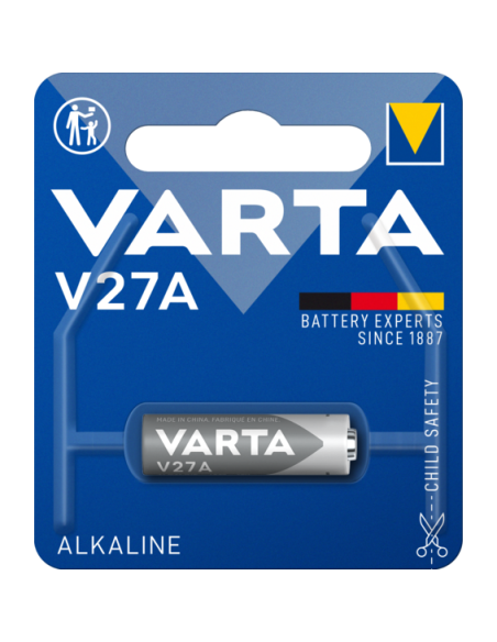 VARTA-Pila alcalina V27A 12V (blíster 1 pila)