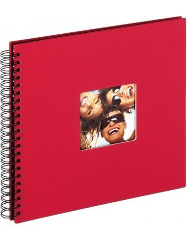 Album espiral 30x30cm 50 paginas - Rojo