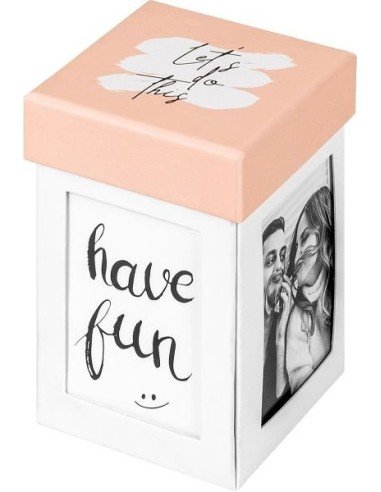 Caja Regalo Fotos 8,5x8,5x13cm - Blanco