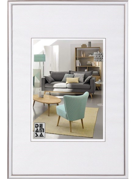 Portafotos plastico 20x25cm - Plata