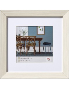 Portafotos madera cuadrado 30x30 - Blanco