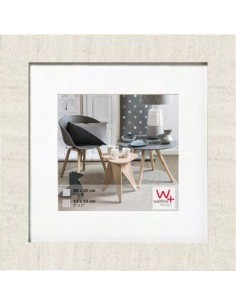Portafotos madera cuadrado 30x30 - Blanco