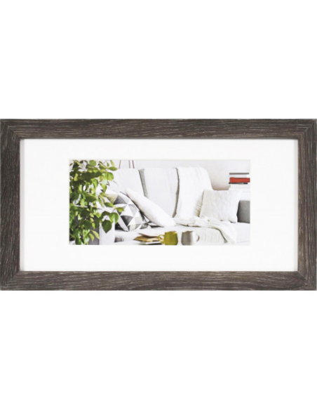 Portafotos madera rectangular 10X20 - Gris