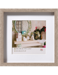 Portafotos madera cuadrado 30x30 - Gris