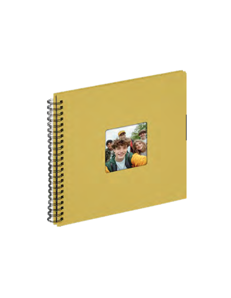Album espiral 26x25cm 40 paginas - Amarillo