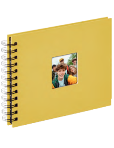 Album espiral 23x17cm 40 paginas - Amarillo