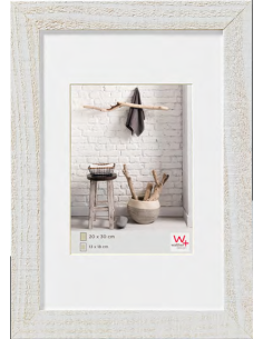 Portafoto madera 10x15 - Blanco
