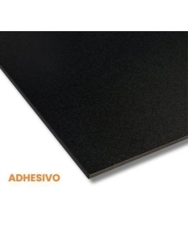 PVC NEGRO ESPUMADO 15X15X3mm ADHESIVO