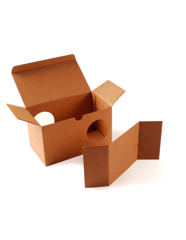 CAJA PARA TAZAS doble tamaño M (Kraft)