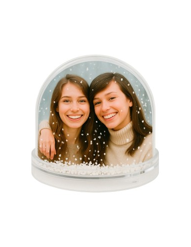 Bola acrilica nieve 6,5x6,2cm