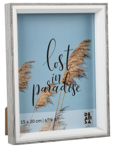 Portafotos Madera 10x15cm - Gris