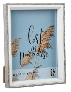 Portafotos Madera 13x18cm - Gris