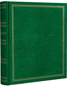 Album anillas 27x32 cm (5 hojas autoadhesivas) - Verde