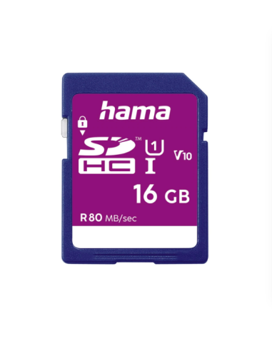 Tarjeta Hama SD HC 16GB 10 UHS-I 80MB/s