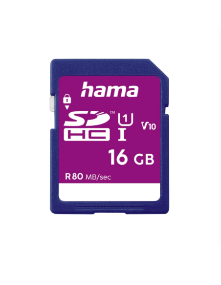 Tarjeta Hama SD HC 16GB 10 UHS-I 80MB/s