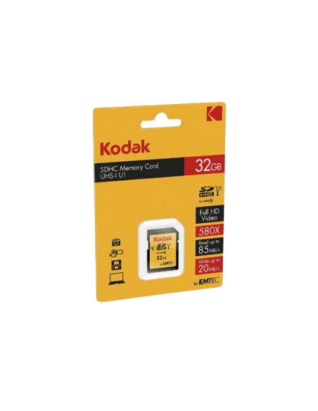 Tarjeta Kodak SD 32GB UHS-I C10 V10 Premium