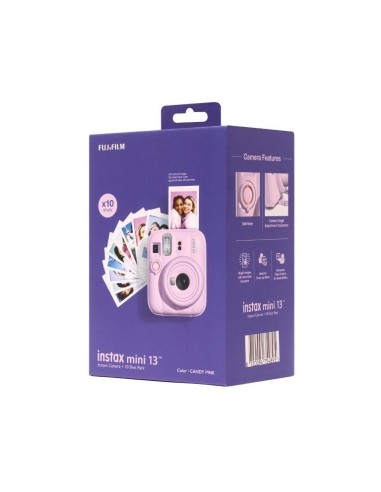 BUNDLE INSTAX MINI 13 CANDY PINK + PACK 10 FOTOS
