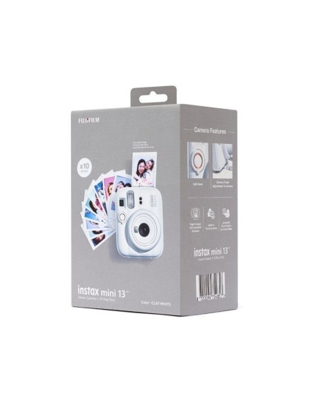 BUNDLE INSTAX MINI 13 CLAY WHITE + PACK 10 FOTOS
